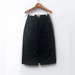 WeWoreWhat Black Midi Skirt Size 25 NWT $98